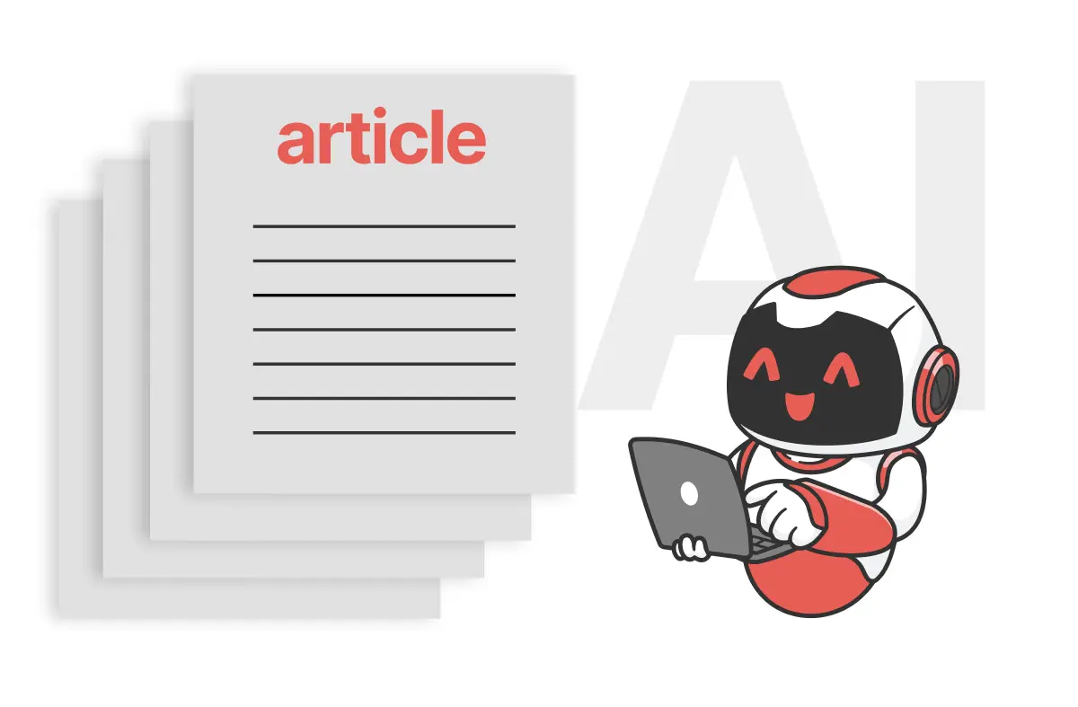 AI blog articles illustration